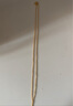 潮宏基足金黃金項鏈女士計價(jià) 綾羅 XXG30000341 約2.4g 曬單實(shí)拍圖