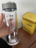 希諾PC塑料杯雙層加厚隔熱透明隨手泡茶杯防摔樹脂水杯戶外便攜運動杯 XN-8089 殿堂銀- 400ml 曬單實拍圖