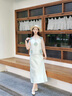 康莉羊皮瑪麗珍鞋女2025年春季新款低跟褶皺復(fù)古圓頭芭蕾單鞋鞋子 奶油白 36 (230mm) 曬單實(shí)拍圖