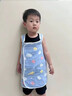 DEATKN德國防驚跳睡袋嬰兒寶寶睡覺護肚子神器兒童春夏薄款著涼肚兜防踢 夏季-藍彩云【升級肩帶款】(6層 S(0-5個月)身高78cm 曬單實拍圖