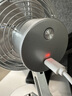 MROS摩斯金屬小風(fēng)扇充電旋轉電風(fēng)扇可折疊便攜家用床頭桌面桌搭禮品 鈦銀色【5寸2000毫安電池款】 曬單實(shí)拍圖