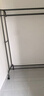 全品屋落地晾衣架家用可移動(dòng)陽(yáng)臺(tái)曬衣架臥室多功能掛衣架室內(nèi)掛衣服架子 典雅黑120cm【落地款】碳鋼加固 曬單實(shí)拍圖