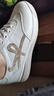 金利來(lái)（goldlion）女鞋休閑鞋女圓頭平底松緊帶簡(jiǎn)約運(yùn)動(dòng)小白鞋女G668330012米/杏36 曬單實(shí)拍圖