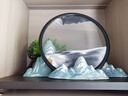 赟婭新中式復(fù)古擺件中國風(fēng)茶室禪意家居擺設(shè)客廳創(chuàng)意玄關(guān)酒柜裝飾品 崇山峻嶺 藍(lán)山【水墨江山】 曬單實拍圖