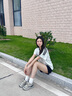 CAMILA KSENIA老爹鞋女2025新款百搭夏季增高阿甘鞋跑步系帶休閑網(wǎng)面透氣運動鞋 藍灰色 37 曬單實拍圖