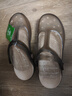 維布倫（VEBLEN）洞洞鞋女夏季透氣戶外旅行防雨涼鞋海邊沙灘拖鞋 茶金37 VBL6601 曬單實(shí)拍圖