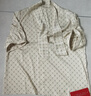 哥弟（GIRDEAR）女裝2025夏裝新款復(fù)古洋氣V領(lǐng)飄帶燈籠袖襯衫上衣女130047 香檳色 XL (5) 曬單實拍圖