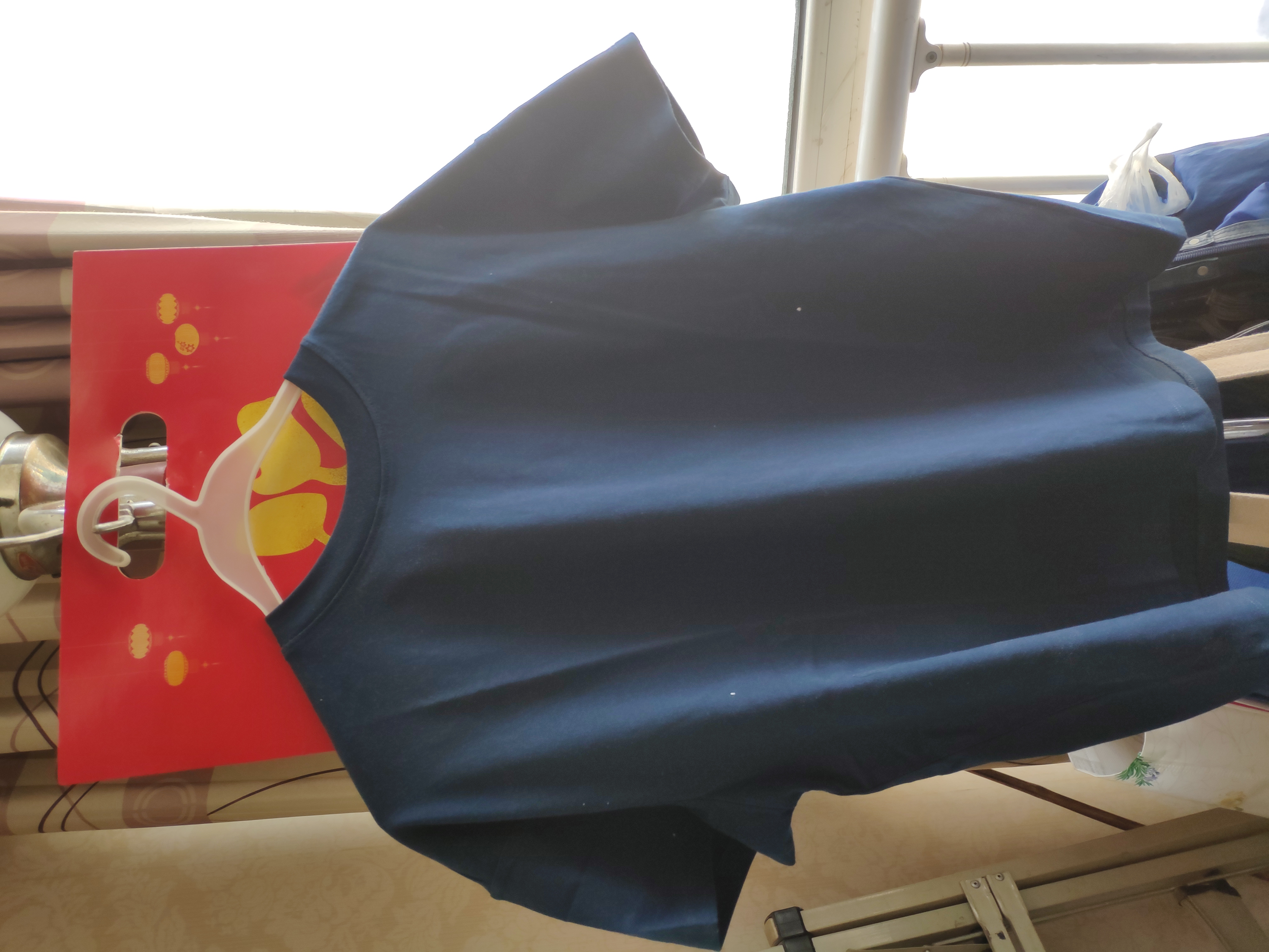 佐丹奴（Giordano）T恤女純棉親膚氣質(zhì)小衫女舒適寬松小高領(lǐng)t恤女短袖05322396 曬單實(shí)拍圖