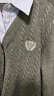 茵曼（INMAN）2025秋冬女裝新款學(xué)院風(fēng)polo領(lǐng)假兩件麻花毛衣英倫針織 花灰色 M 曬單實(shí)拍圖