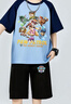 PAW PATROL汪汪隊(duì)立大功衣服男童衣服短袖t恤兒童動(dòng)畫片小狗狗圖案純棉上衣 淺藍(lán)-超能狗 120 cm 曬單實(shí)拍圖