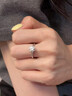 莫桑石戒指女時尚純銀一克拉鉆戒結(jié)婚仿真鉆石求婚戒送女朋友老婆 傾心鉆戒50分 默認(rèn)活口可以調(diào)節(jié)大小 曬單實拍圖