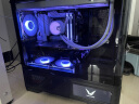 瓦爾基里（VALKYRIE）VK03-M BLACK 黑色 M-ATX 游戲電腦臺式機箱 支持360水冷 6.2吋觸摸屏 曲面玻璃270°海景房 曬單實拍圖