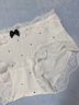 雅鹿蕾絲內(nèi)褲女生女士純棉三角褲2025新款性感10A級(jí)抑菌中腰短褲頭 白色+灰色+奶黃 M1747 M （建議體重80-100斤） 曬單實(shí)拍圖