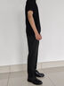 皮爾卡丹（pierre cardin）九分西褲男夏季薄款商務(wù)休閑褲英倫風(fēng)潮流修身小腳9分垂感西裝褲 黑色 九分褲 32 (130-140斤) 曬單實(shí)拍圖