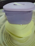 特百惠（Tupperware）微波層疊小方盒800ml*2微波加熱學(xué)生上班族午餐飯盒便攜便當盒 曬單實拍圖