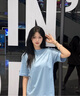 美職棒（MLB）官方旗艦 女士短袖上衣25夏季復(fù)古潮流男裝圓領(lǐng)休閑背標(biāo)logoT恤 紐約洋基隊(duì)/深灰色 S 165/88A 曬單實(shí)拍圖