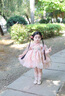 G.DUCKKIDS公主裙女童連衣裙夏季新款洛麗塔兒童裙子中國風(fēng)漢服女孩生日禮服 粉色 120 （建議身高110cm  6-7歲）c 曬單實(shí)拍圖