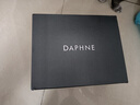 達(dá)芙妮（DAPHNE）厚底樂福鞋女2025春秋新款英倫風(fēng)jk小皮鞋女黑色粗跟蝴蝶亮面單鞋 亮黑色【簡(jiǎn)約款跟高5.6CM】 38 曬單實(shí)拍圖