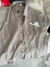 Foss Phil短袖襯衫男夏季薄款工裝休閑潮流寬松五分半袖男襯衣FPCS7淺咖2XL 曬單實(shí)拍圖
