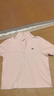 LACOSTE【七夕禮物】法國鱷魚女裝25春夏新款簡約半拉鏈Polo衫|PF7194 ADY/淺粉色 S 36 曬單實(shí)拍圖