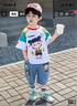 酷樂羊哪吒衣服男童夏季套裝兒童酷帥氣短袖夏裝寶寶2025新款夏天運動服 紅色 亮燈 120 曬單實拍圖