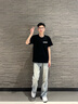 WHIM NASA韓版情侶t恤短袖男女同款潮牌夏季純棉圓領(lǐng)印花青少年學(xué)生上衣服 深灰 XL 曬單實(shí)拍圖