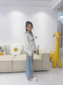 NICKYBABY女童秋裝套裝2025新款洋氣時(shí)髦兒童春秋衛(wèi)衣學(xué)院風(fēng)初中生女孩韓版 5013白色 140 cm 曬單實(shí)拍圖