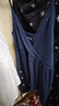 HOLLISTER25夏新款甜辣蕾絲邊收腰系帶吊帶娃娃衫女裝KI339-5145 海軍藍(lán) S (165/88A) 曬單實(shí)拍圖