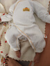 貝瑞加（Babyprints）寶寶連體衣2件裝嬰兒長(zhǎng)袖純棉家居服護(hù)肚連身衣柔軟爬服 黃66 曬單實(shí)拍圖