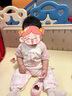班喜迪女童短袖t恤夏季2025新款兒童半袖上衣夏裝女寶寶洋氣公主打底衫 米色 110 曬單實(shí)拍圖