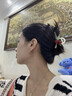 唐芙妮人間櫻桃可愛紅色發(fā)夾后腦勺盤發(fā)抓夾女2025新款ins鯊魚夾子頭飾 櫻桃抓夾-杏色 曬單實(shí)拍圖