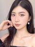 BJYLS999足銀耳釘人造珍珠耳環(huán)女2025高級養(yǎng)耳洞耳墜氣質(zhì)純銀耳飾禮物 一對 曬單實拍圖