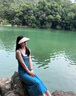 UR2025春季新款女裝復(fù)古假兩件后開衩牛仔連衣裙UWM850086 藍(lán)色 XS 曬單實(shí)拍圖