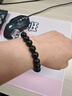 古耐s925銀黑曜石白水晶手串女高級感轉運珠手鏈情人節520禮物送女生 曬單實(shí)拍圖