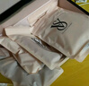 維多利亞的秘密 夏季棉質舒適內褲logo腰帶中腰女三角褲簡約紅色 54A2黑色-6819 1條 S 曬單實拍圖