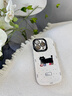 梓諾 適用蘋(píng)果15/pro/max手機殼 iPhone15plus全包防摔新款卡通ins風(fēng)高級感泡芙硅膠軟殼潑墨貓咪女 【古董白】潑墨貓咪白-贈膜 蘋(píng)果15Pro 曬單實(shí)拍圖