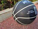 麥蒂WADE/韋德籃球真牛皮7號耐磨標準藍球 室外專(zhuān)業(yè)七小學(xué)生真牛皮球 超纖3彩翻毛-吸汗防滑-青少年/女子6號籃球 7號 曬單實(shí)拍圖