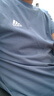 adidas 阿迪達斯T恤男裝夏季新款運動(dòng)服上衣跑步練快干透氣圓領(lǐng)短袖半袖 GN純棉/藏青-刺繡logo L 曬單實(shí)拍圖