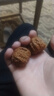彩荷文玩核桃小白獅子淶水核桃手把件古玩麻核桃 曬單實(shí)拍圖