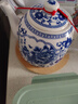 述意 景德鎮(zhèn)陶瓷大容量耐熱泡茶壺涼水壺 大號(hào)高溫青花陶瓷大茶壺茶 1.8升花開(kāi)富貴 曬單實(shí)拍圖