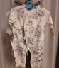 貝瑞加（Babyprints）嬰兒連體衣2件裝男女寶寶純棉哈衣新生兒護(hù)肚內(nèi)衣嬰兒滿(mǎn)月服 粉59 曬單實(shí)拍圖