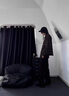 POUM網(wǎng)眼透氣排扣沖鋒休閑褲子男夏季男裝美式戶外速干潮流工裝褲男 HMFS-K22黑色 2XL 【建議140-160斤】 曬單實(shí)拍圖