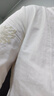 子牧棉麻2025春夏裝 女文藝百搭中袖襯衣鏤空刺繡襯衫寬松氣質(zhì)上衣6068 淺黃色 XL (建議125-135斤) 曬單實(shí)拍圖