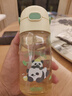 膳魔師（THERMOS）兒童水杯壺膳魔師tritan吸管杯男女學(xué)生小熊貓420ml黃 曬單實(shí)拍圖