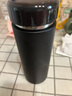 米家 保溫杯 316不銹鋼水杯 男女士杯子 大容量茶杯便攜 350ml黑色 曬單實(shí)拍圖