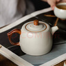 兮元記米黃汝窯茶壺陶瓷大號泡茶壺井欄壺功夫茶具茶水壺 米黃汝窯井欄壺【禮盒裝】 曬單實(shí)拍圖
