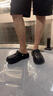 邦帛世男士新款山巔洞洞鞋男厚底夏季戶外休閑軟底踩屎感沙灘涼拖鞋 黑色 40 -41 曬單實拍圖