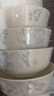 紅牡丹景德鎮(zhèn)家用碗碟套裝新中式陶瓷碗盤組合吃飯骨瓷米飯碗金邊碗筷 月光牡丹6英寸面碗4個(gè) 曬單實(shí)拍圖