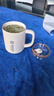 富光拾喜（FUGURNG BESTJOY）保溫杯帶把手覆瓷內(nèi)膽雙飲馬克杯辦公室咖啡茶杯水杯子450ml白色 曬單實(shí)拍圖