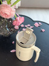 XKJ【德國】早餐杯帶蓋勺不銹鋼杯子女生專用馬克杯麥片水咖啡杯茶杯 【抗菌加厚-保溫保冷】白-500ML（送折疊勺） 曬單實拍圖